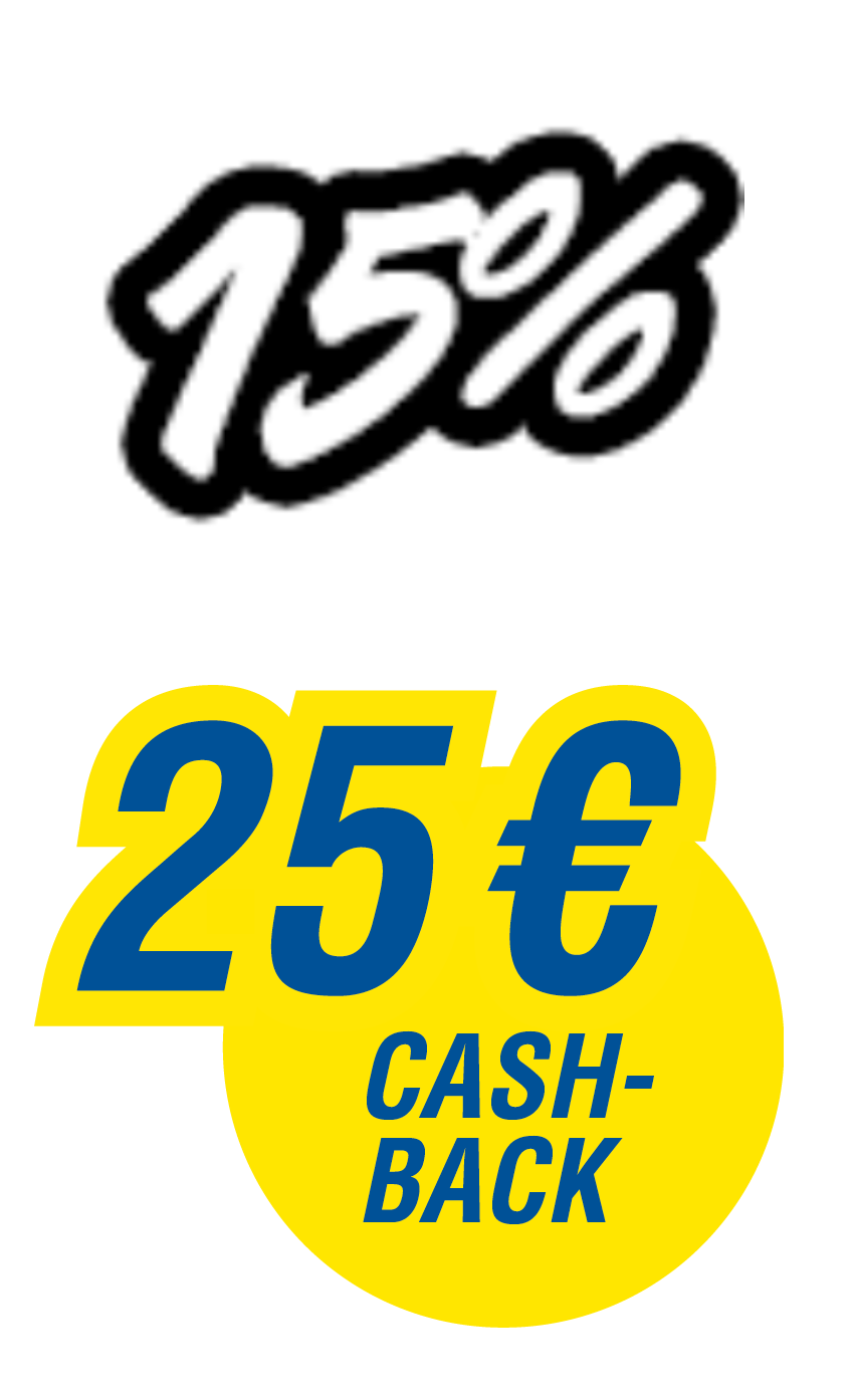 15 % Pfingsten Aktion Quick +25€
